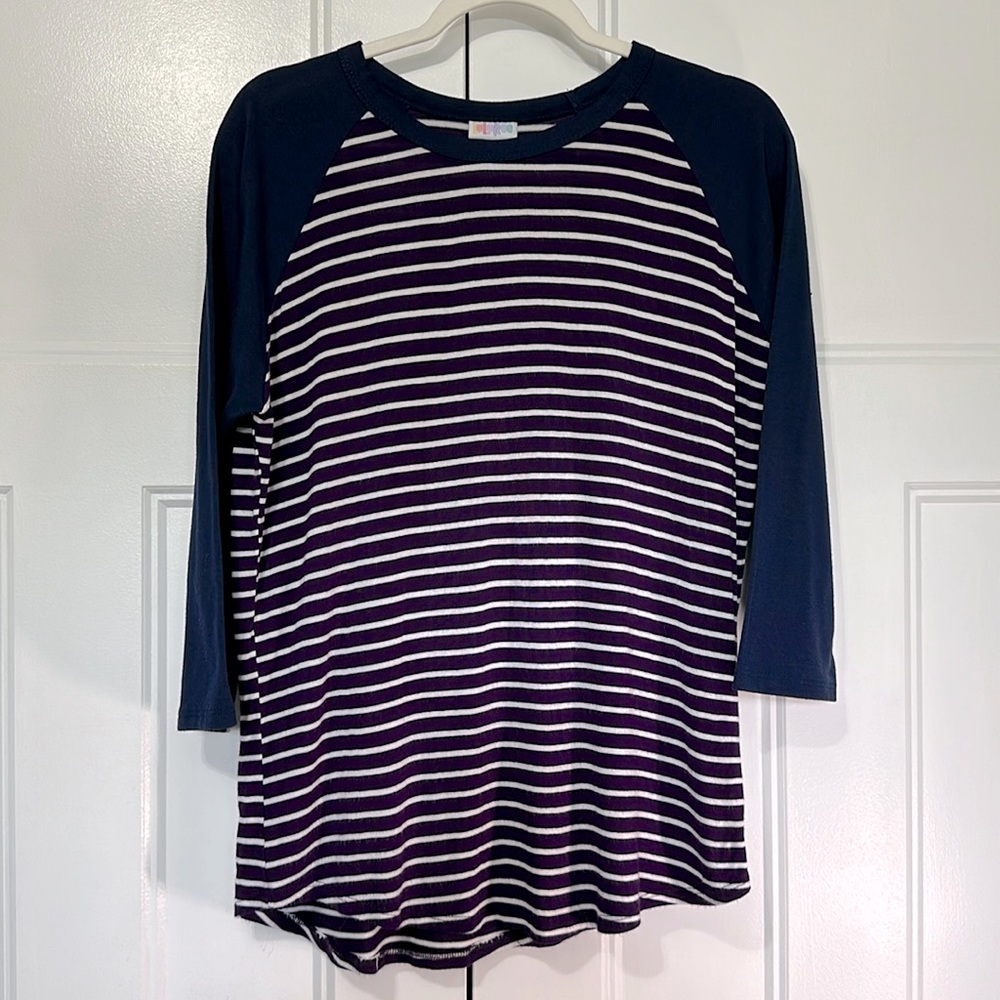 Lularoe Irma two-tone striped tunic top